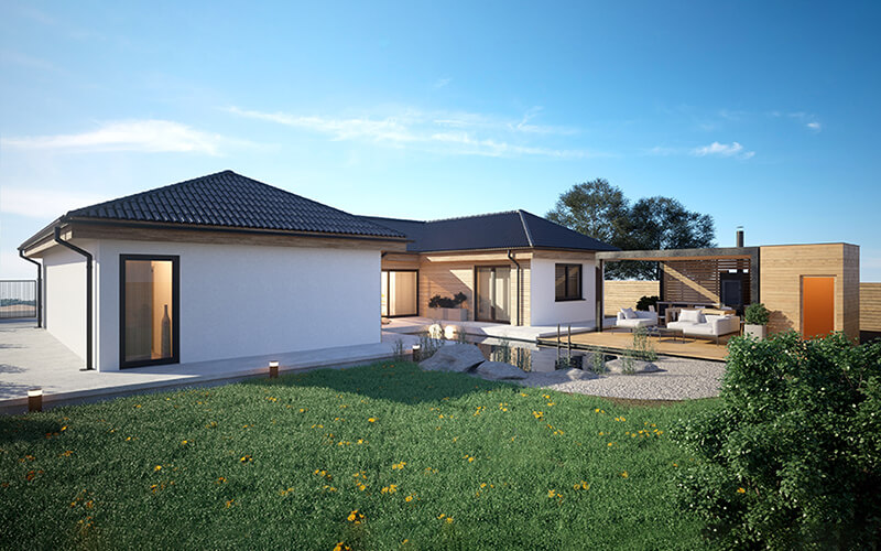 Moderní bungalov U139