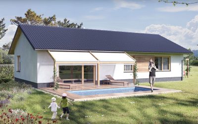 Bungalov B88 dřevostavby Prefast vizualizace