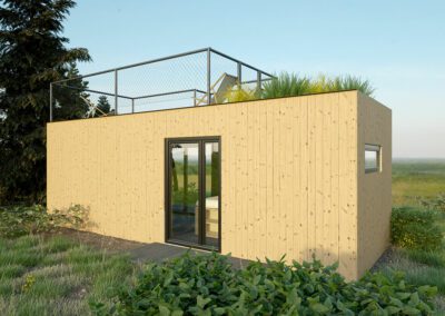 Modulový dům typ 1 - exteriér - tiny house Prefast