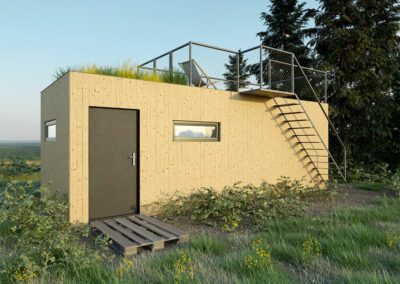 Modulový dům typ 2 - exteriér - tiny house Prefast