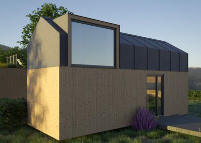 Modulový dům typ 4 - exteriér - tiny house Prefast