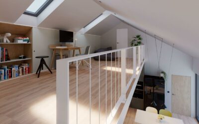 Nízkoenergetický bungalov B65 - patro - Dřevostavby Prefast