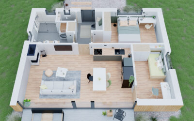 Bungalov B65 - Přízemní varianta domu bez loftu